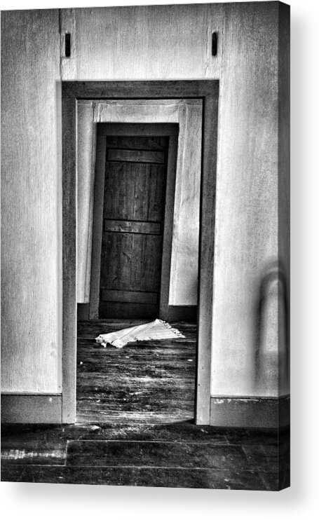 Door Acrylic Print featuring the photograph Crooked Door by Ron Weathers