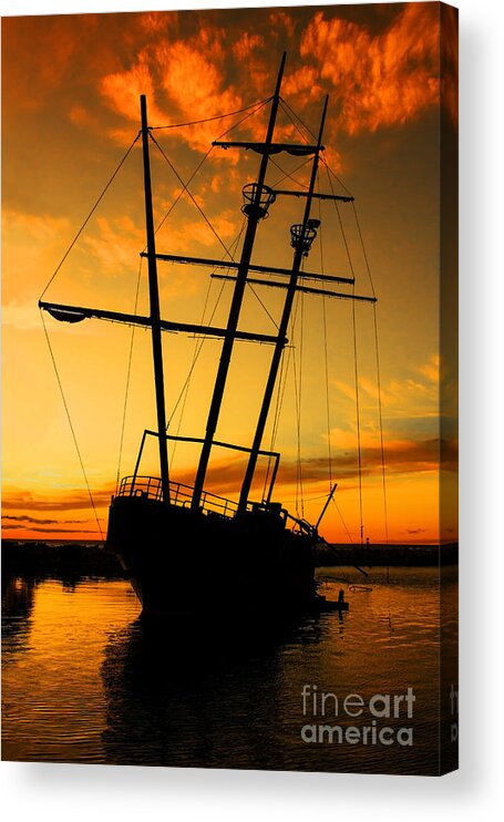 Ship Acrylic Print featuring the photograph Crow's Nest by Barbara McMahon