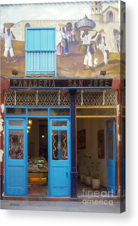 Panaderia San Jose Acrylic Print featuring the photograph Cuban Eatery by Bob Phillips