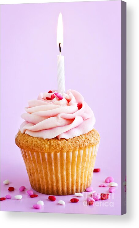 Cupcake Acrylic Print featuring the photograph Cupcake by Elena Elisseeva