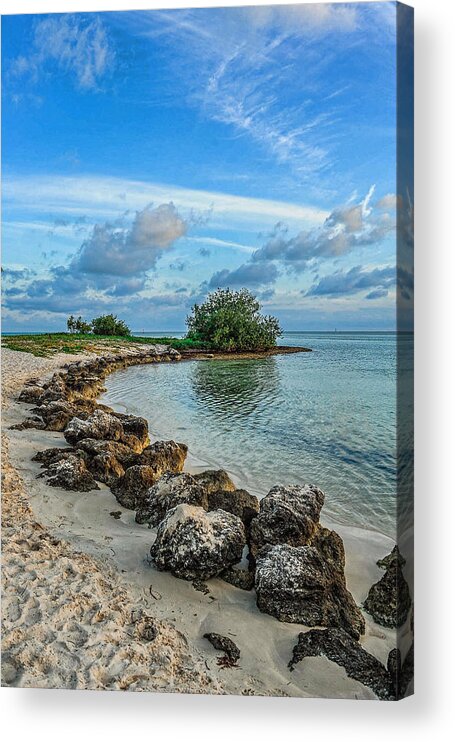 Sombrero Beach Acrylic Print featuring the photograph Curve by Kelley Nelson