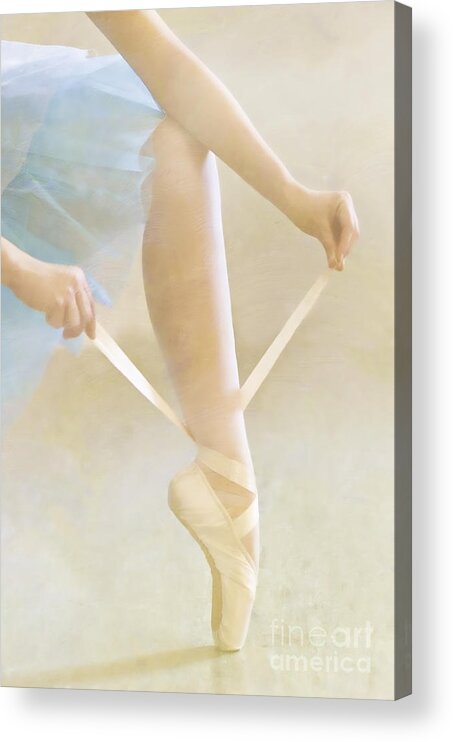 Ballet Acrylic Print featuring the photograph Pointe - D009020-b by Daniel Dempster