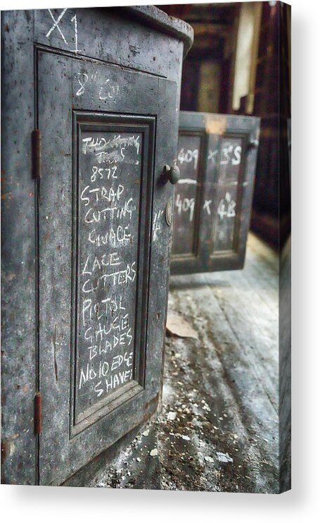 Decay Acrylic Print featuring the photograph Derelict Factory Door by Russ Dixon