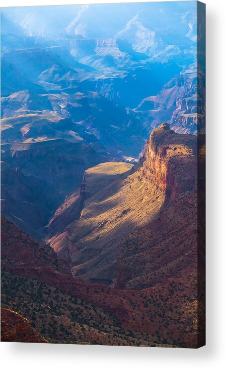 Arizona Acrylic Print featuring the photograph Desert View Fades Into the Distance by Ed Gleichman