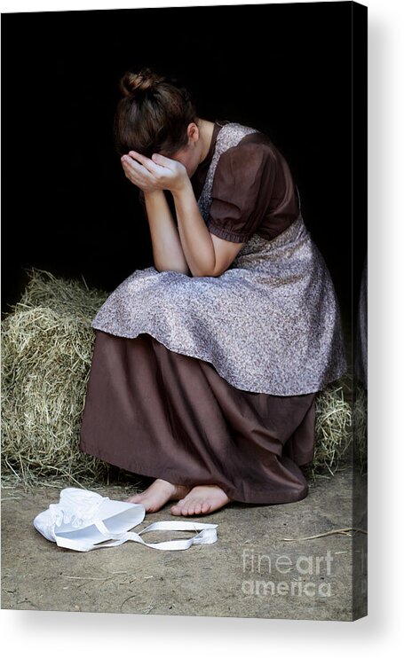 Praying Acrylic Print featuring the photograph Despair by Stephanie Frey