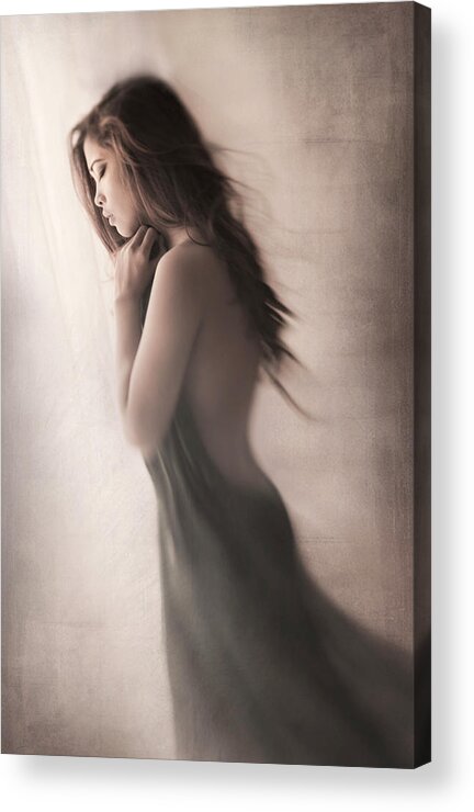 Fine Art Nude Acrylic Print featuring the photograph Devii (2) by Sebastian Kisworo