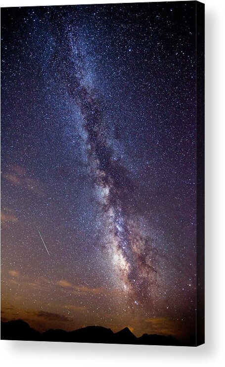 Perseid Meteor Acrylic Print featuring the photograph Distant Visitors by Darren White