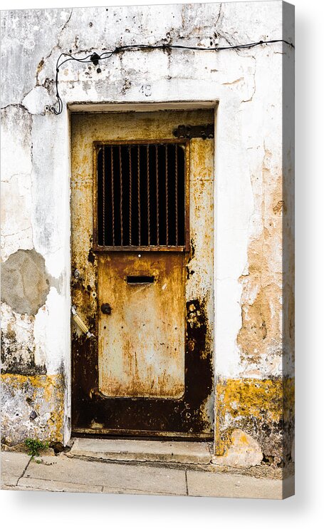 Weathered Door Acrylic Print featuring the photograph Door No 48 by Marco Oliveira