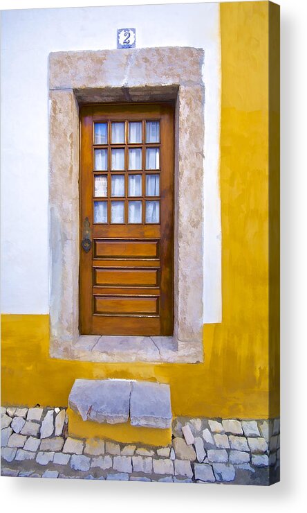 Brown Acrylic Print featuring the photograph Door Number Two by David Letts