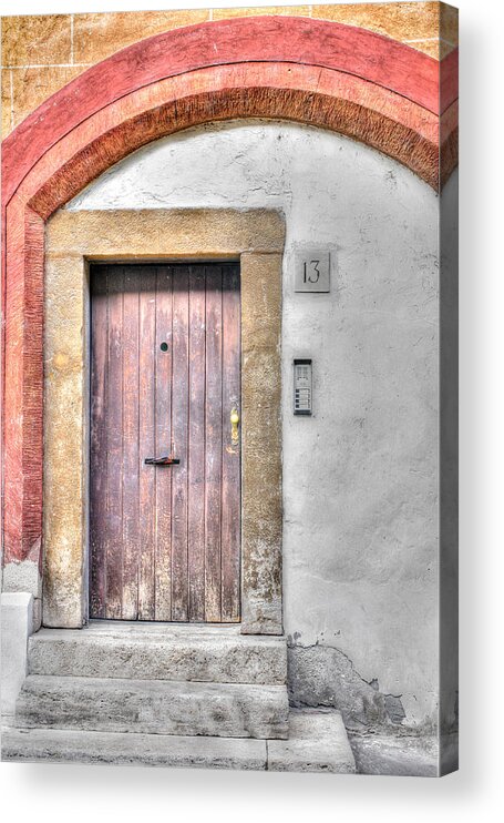 Europe Acrylic Print featuring the photograph Doorway 13 by John Magyar Photography