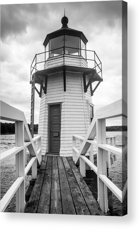 Arrowsic Acrylic Print featuring the photograph Doubling Point Light by Kyle Lee