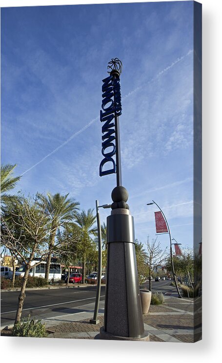 City Acrylic Print featuring the photograph Downtown Street by Sue Cullumber