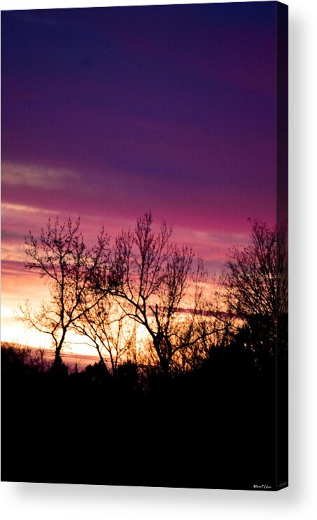 Dramatic Sunrise-l Acrylic Print featuring the photograph Dramatic Sunrise-L by Maria Urso