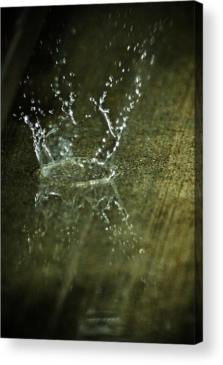 Water Acrylic Print featuring the photograph Drip Drop Splash by Joel Loftus