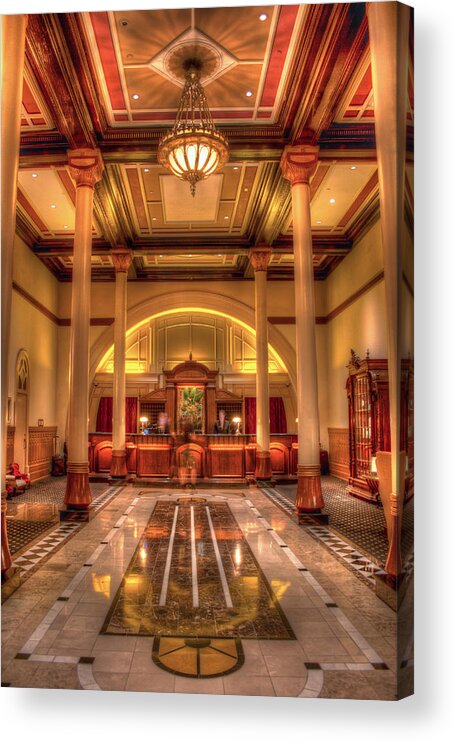 Driskill Acrylic Print featuring the photograph Driskill Hotel Check-in by Tim Stanley
