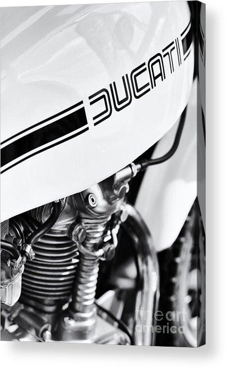 Ducati Acrylic Print featuring the photograph Ducati Desmo Motorcycle by Tim Gainey