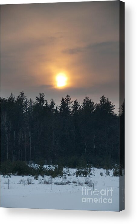 Sunsets Acrylic Print featuring the photograph Dusky Sunset by Cheryl Baxter