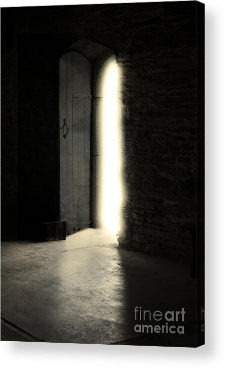 Door Acrylic Print featuring the photograph Eerie Doorway by David Lichtneker