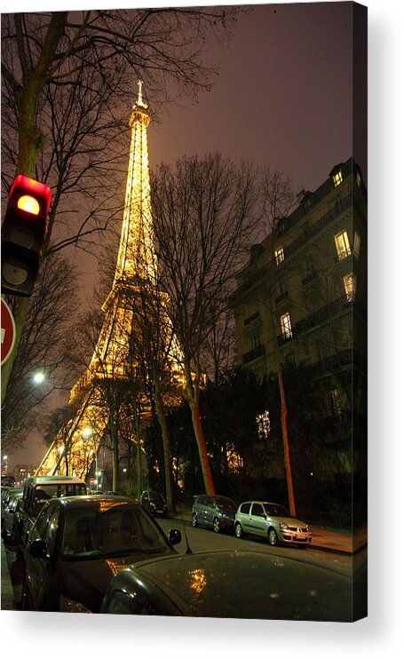 Antique Acrylic Print featuring the photograph Eiffel Tower - Paris France - 011317 by DC Photographer