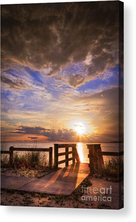 Boardwalk Acrylic Print featuring the photograph Essence of Light by Marvin Spates