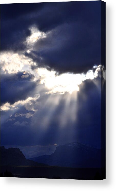 Clouds Acrylic Print featuring the photograph Evening Illumination by Lisa Holland-Gillem
