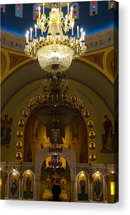 1948 Acrylic Print featuring the photograph Evening Mass at St Sophia by Ed Gleichman