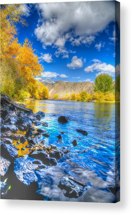 Fall On The Big Hole River Acrylic Print featuring the photograph Fall on the Big Hole River by Kevin Bone