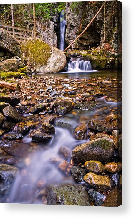 Cascade Acrylic Print featuring the photograph Falls Of Song On Shannon Brook by Jeff Sinon