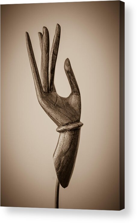 Buddha Hand Acrylic Print featuring the photograph Fearlessness by W Chris Fooshee