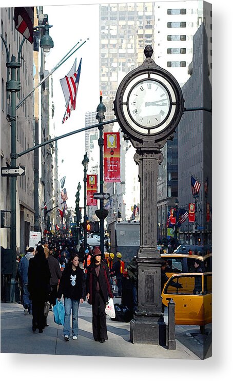 Fifth Ave Acrylic Print featuring the photograph Fifth Ave by Yue Wang