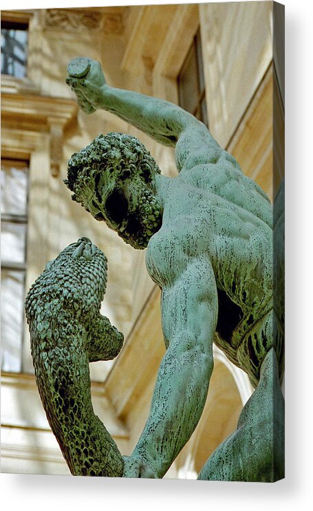 Statues Acrylic Print featuring the photograph Fight for life by Jennifer Robin