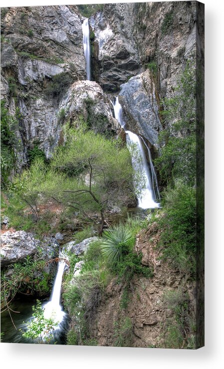 Waterfall Acrylic Print featuring the photograph Fish Canyon Falls by Eddie Yerkish