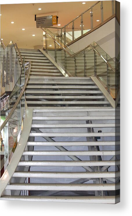 Stair Acrylic Print featuring the photograph Flight Of Steps by Ester McGuire