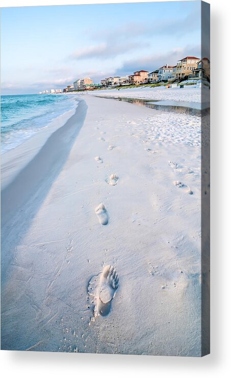Atlantic Acrylic Print featuring the photograph Florida Beach Scene by Alex Grichenko