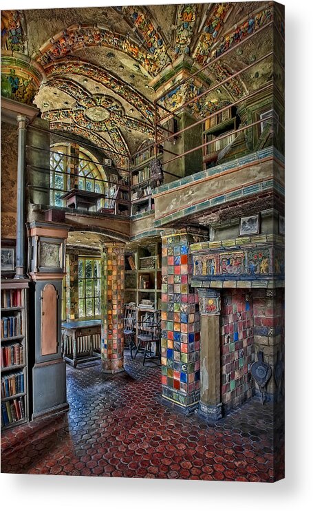 Castle Acrylic Print featuring the photograph Fonthill Castle Library Room by Susan Candelario
