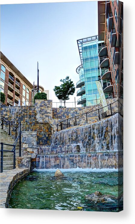 Fountain Acrylic Print featuring the photograph Fountains by David Hart