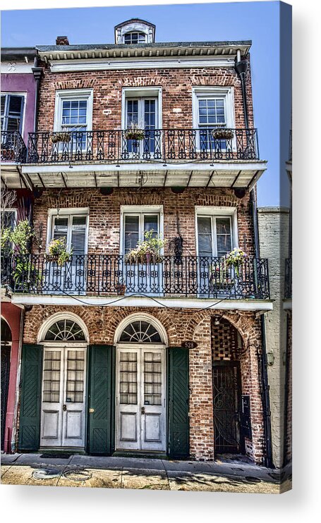 French Quarter Acrylic Print featuring the photograph French Quarter Architecture by Diana Powell