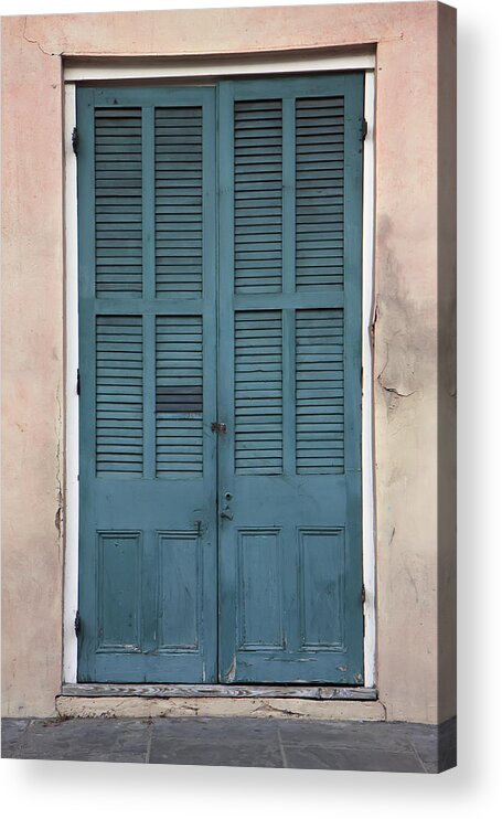 Kg Acrylic Print featuring the photograph French Quarter Doors by KG Thienemann