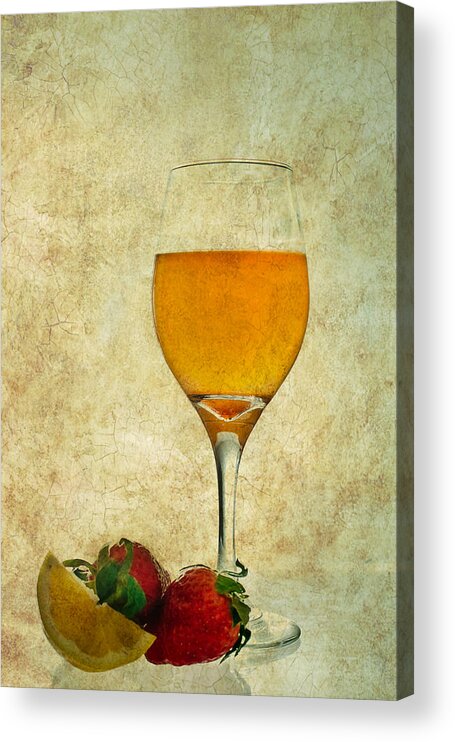Fruit Acrylic Print featuring the photograph Fruit and Drink by Elvira Pinkhas