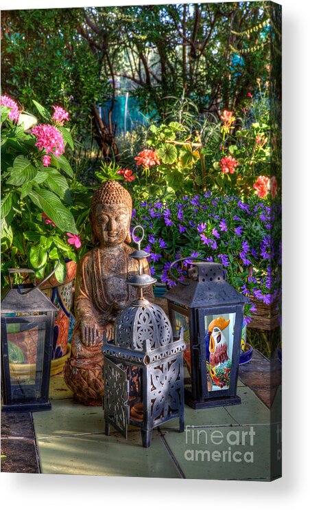 The Mind Can Go In A Thousand Directions Acrylic Print featuring the photograph Garden Meditation by Charlene Mitchell