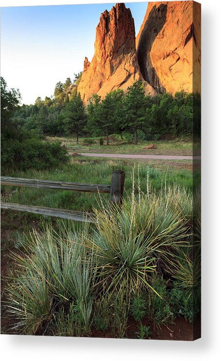 American West Acrylic Print featuring the photograph Garden of the Gods in Morning Sun by Richard Smith