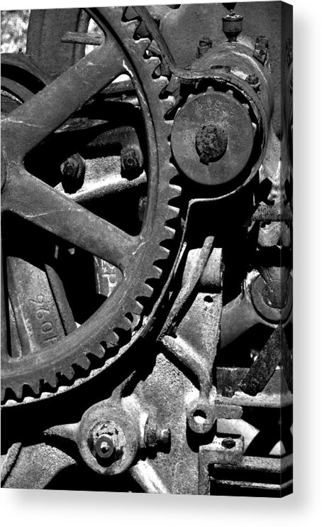 Gears Acrylic Print featuring the photograph Gears by Larry Bohlin