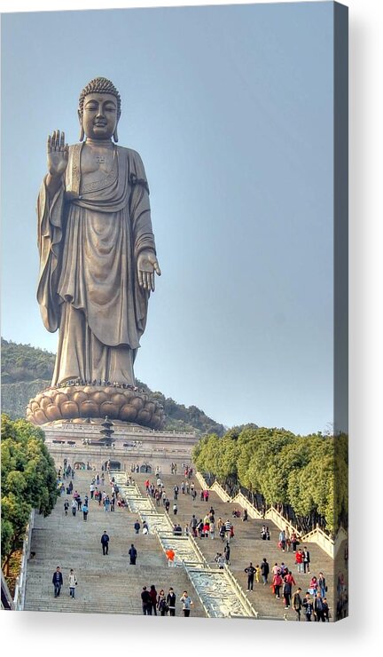 Buddha Acrylic Print featuring the photograph Giant Buddha by Bill Hamilton