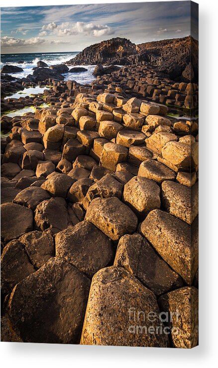 Europe Acrylic Print featuring the photograph Giant's Causeway Bricks by Inge Johnsson