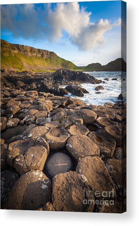 Europe Acrylic Print featuring the photograph Giant's Causeway Circle of Stones by Inge Johnsson