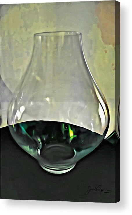 Painting Acrylic Print featuring the painting Glass Vase by Joan Reese