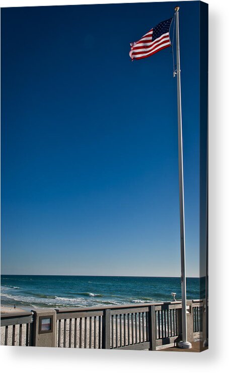 Flag Acrylic Print featuring the photograph Gods Glory and Old Glory by George Taylor