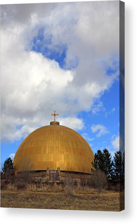 Churches Acrylic Print featuring the photograph Gold Dome by Jennifer Robin