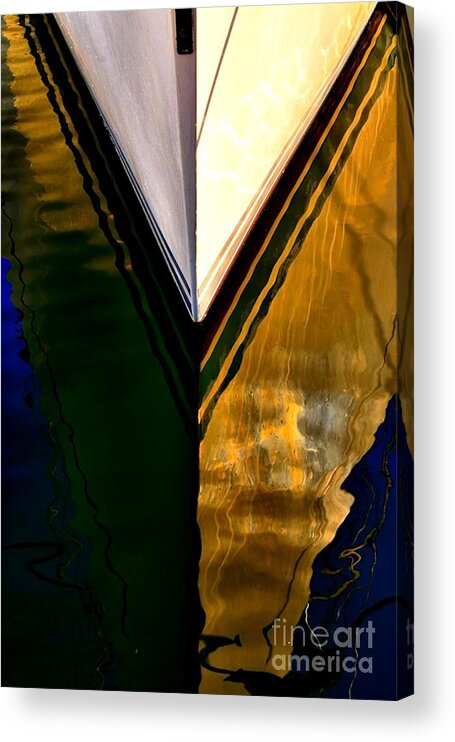 Abstract Acrylic Print featuring the photograph Golden Girl by Lauren Leigh Hunter Fine Art Photography