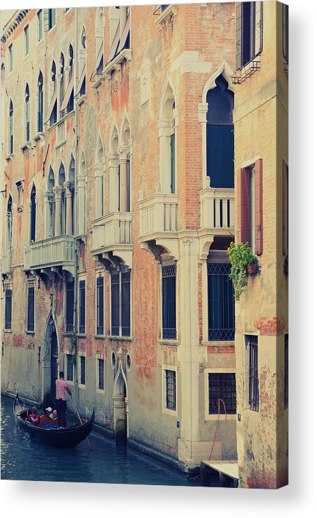 Gondola Acrylic Print featuring the photograph Gondola in Venice by Jaroslav Frank